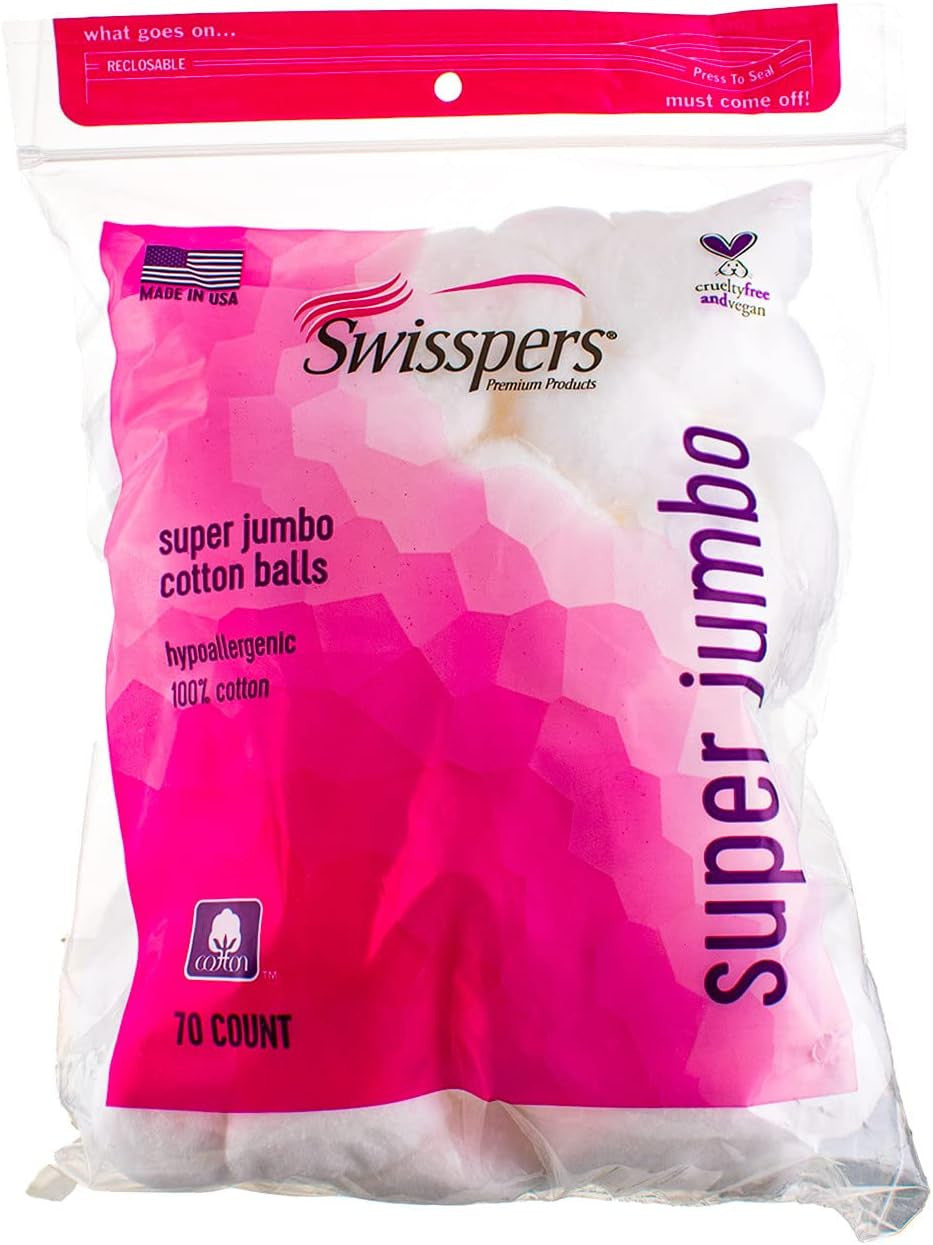 Swisspers Jumbo Cotton Balls - 70 Ea